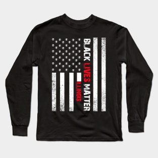 Illinois black lives matter Flag American Vintage Long Sleeve T-Shirt